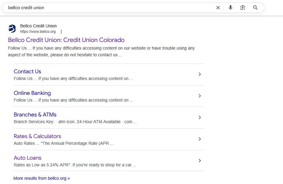 site-links-search-results
