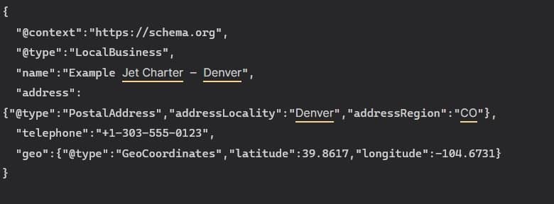 private-charter-structured-data-example